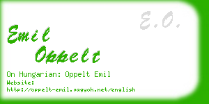 emil oppelt business card